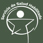 Servicio de salud habilitado logotipo blanco