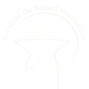 Servicio de salud habilitado logotipo blanco transparente