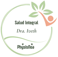 Logotipo salud integral con iveth color verde