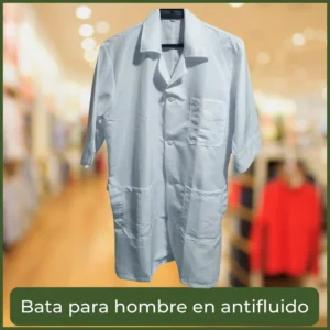 bata antifluido para hombre