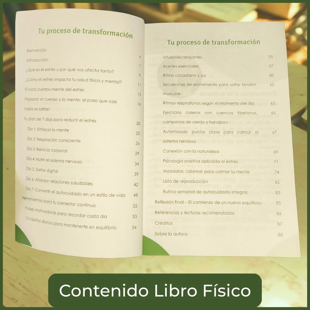 transforma tu estres contenido del libro fisico